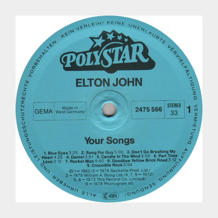 Elton John - Your Song (ex+/ex+)