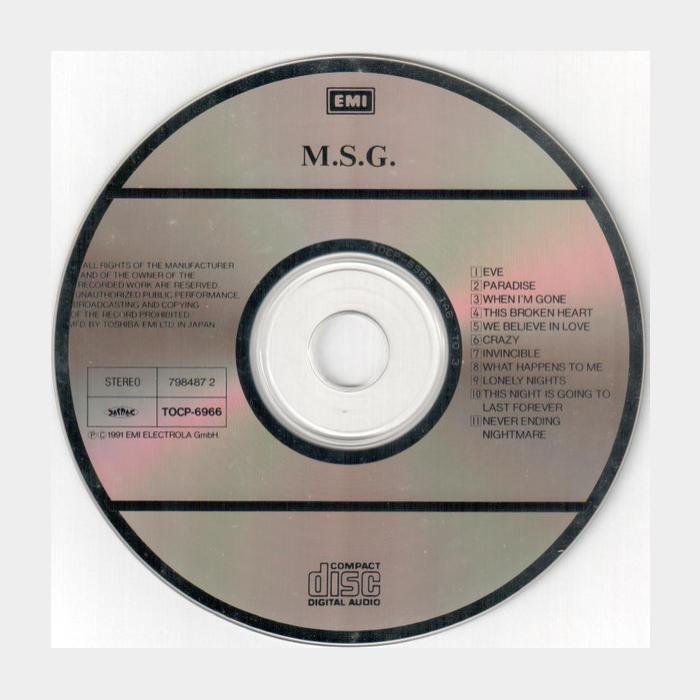 CD McAuley Schenker Group – MSG (ex+/ex)