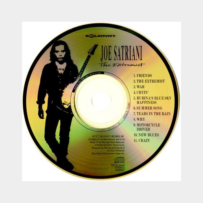 CD Joe Satriani - The Extremist (ex+/ex, obi)