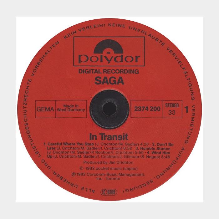 Saga - In Transit (ex+/ex-)