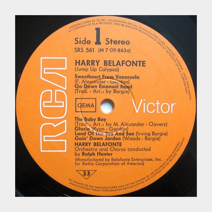 Harry Belafonte - Jump Up Calypso (ex+/ex+)