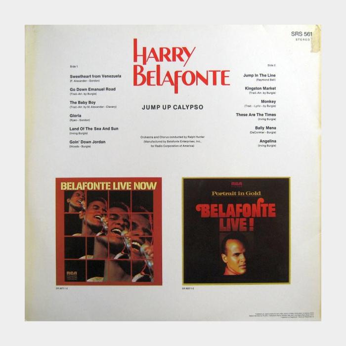 Harry Belafonte - Jump Up Calypso (ex+/ex+)