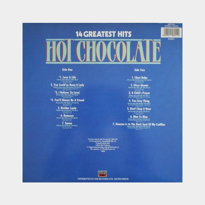 Hot Chocolate - 14 Greatest Hits (ex+/ex)