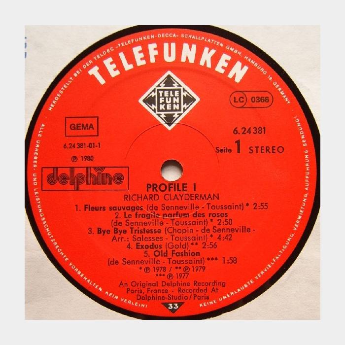 Richard Clayderman - 1 (ex+/ex+)