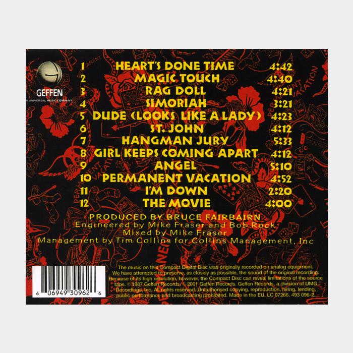 CD Aerosmith - Permanent Vacation