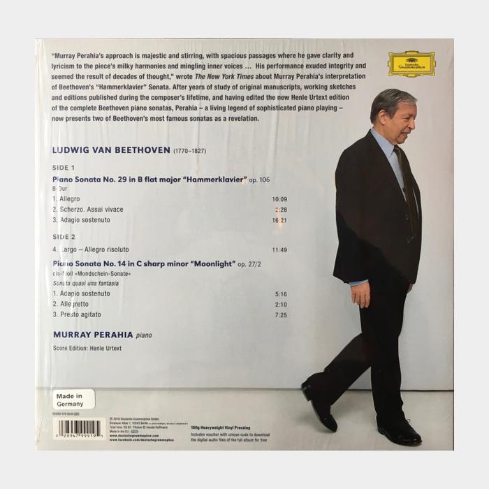 Beethoven - Murray Perahia - Piano Sonatas. Hammerklavier. Moonlight (sealed, 180g)