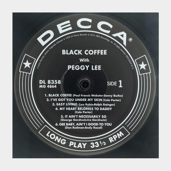 Peggy Lee - Black Coffee With Peggy Lee (sealed, 180g, AP)