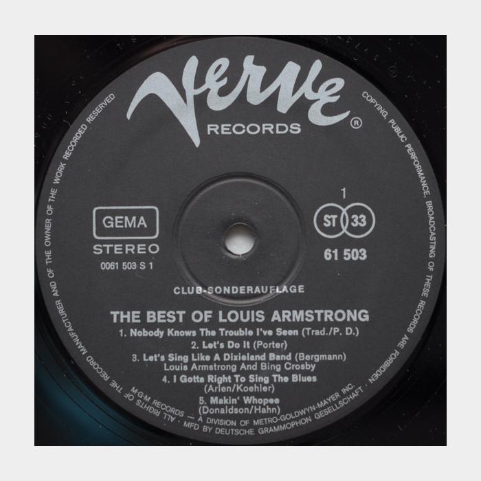 Louis Armstrong - The Best Of (ex+/ex+)