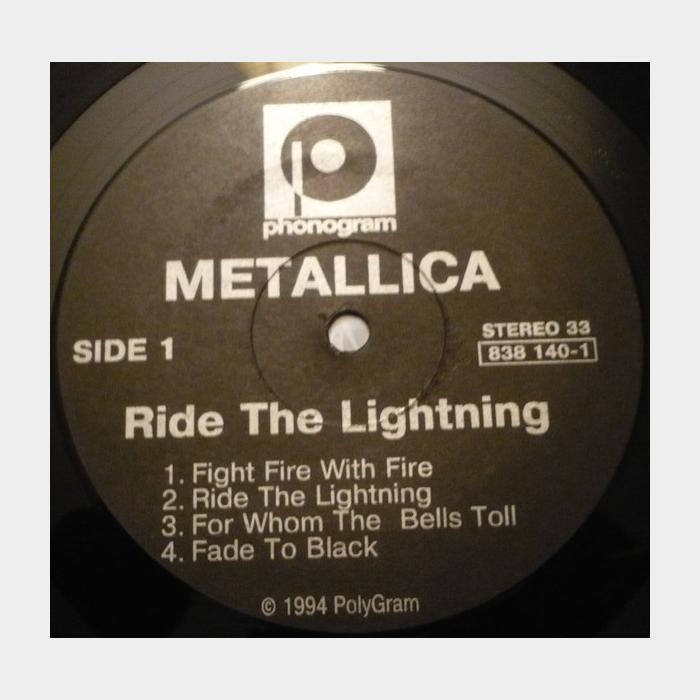Metallica - Ride The Lightning (ex+/ex+)