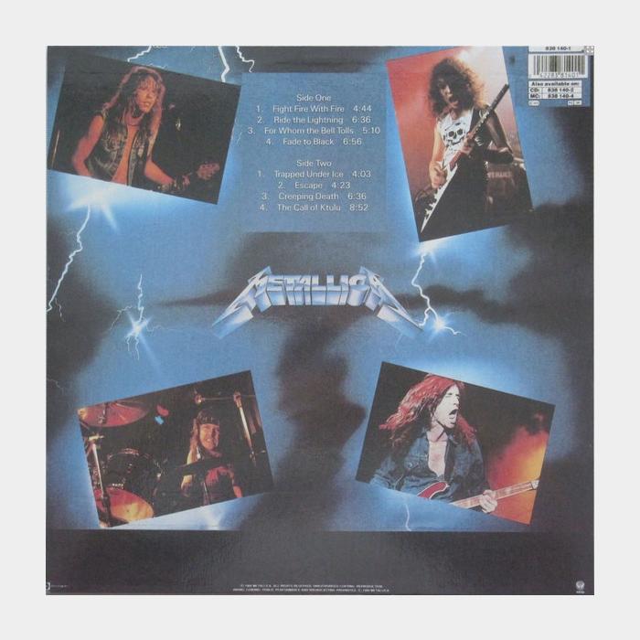 Metallica - Ride The Lightning (ex+/ex+)