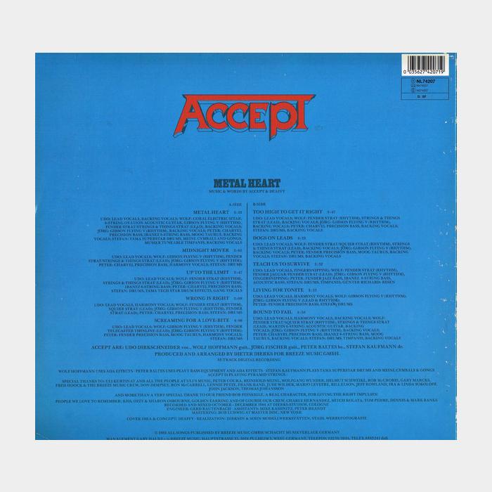 Accept - Metal Heart (sealed, 180g)
