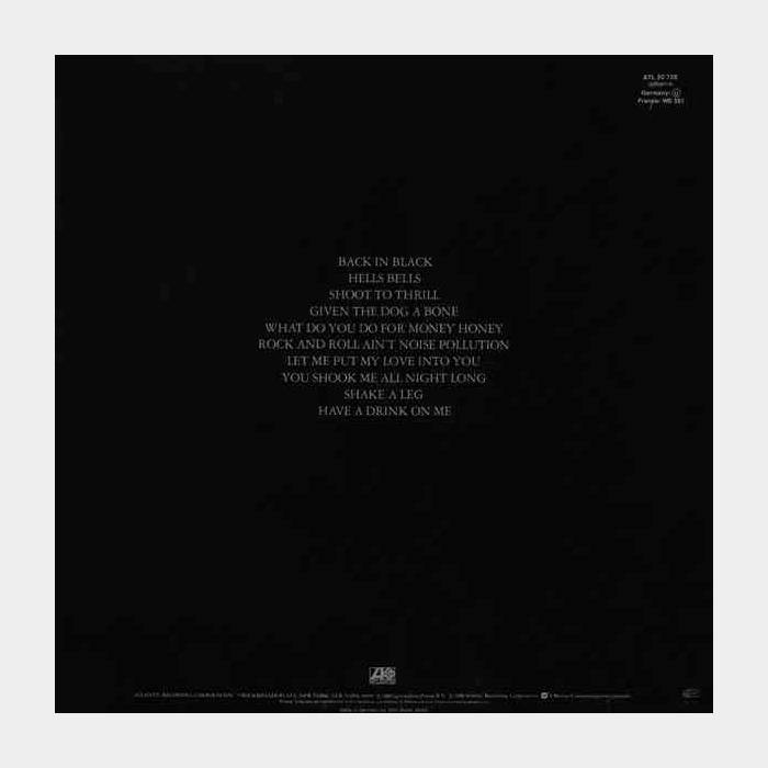 AC/DC - Back In Black (sealed, 180g)