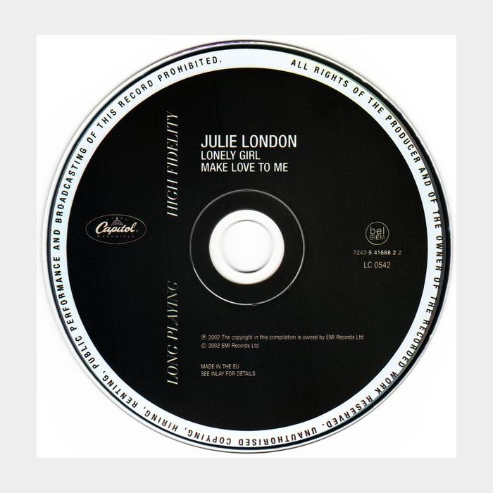 CD Julie London - Lonely Girl / Make Love To Me