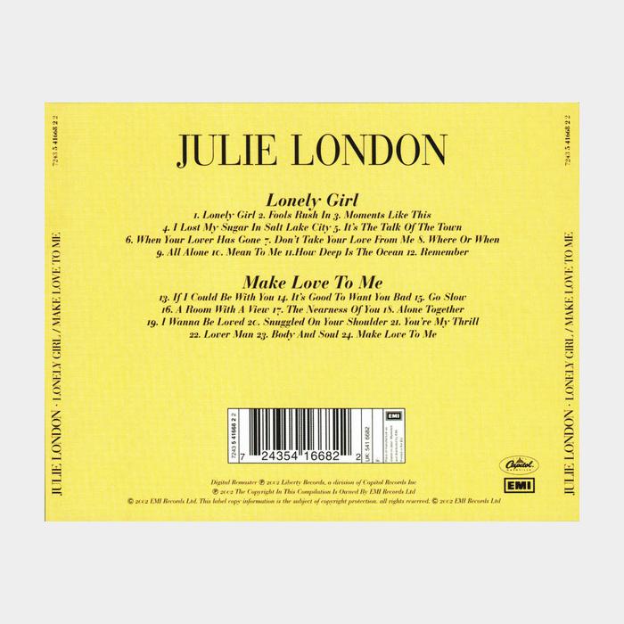 CD Julie London - Lonely Girl / Make Love To Me