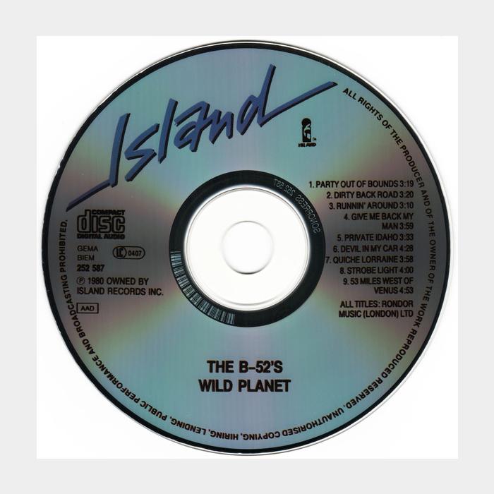 CD B-52's - Wild Planet