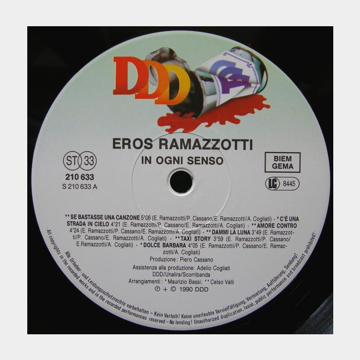 Eros Ramazzotti - In Ogni Senso (ex+/ex)