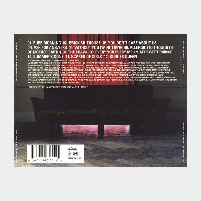 CD Placebo - Without You I'm Nothing