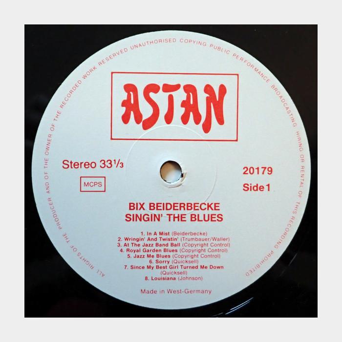 Bix Beiderbecke - Singin' The Blues (ex/ex+)