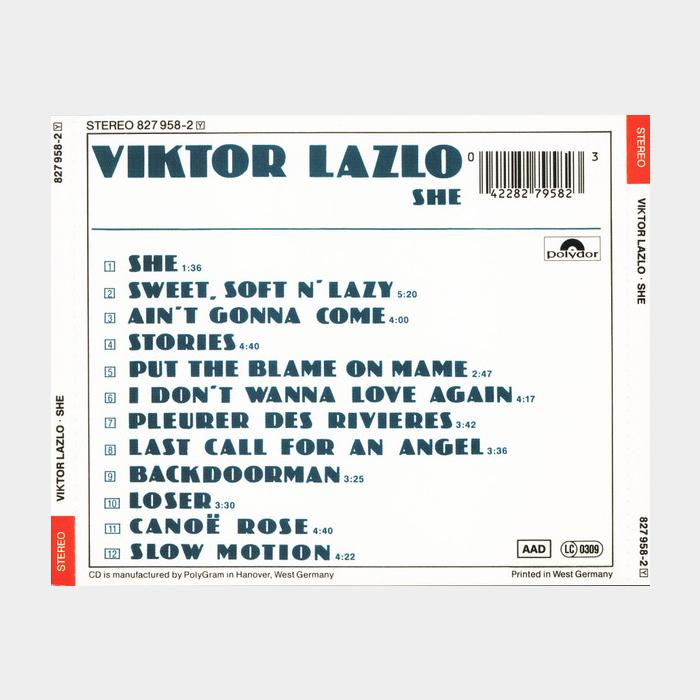 CD Viktor Lazlo - She