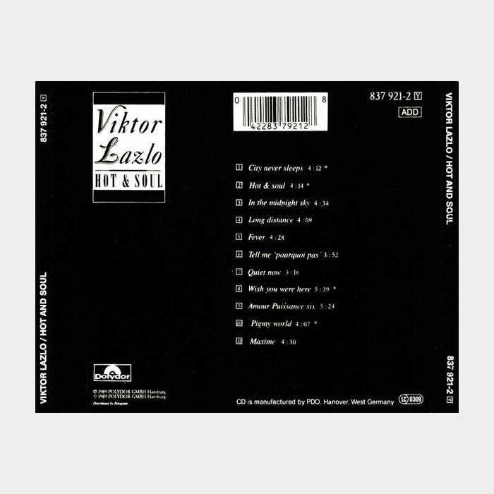 CD Viktor Lazlo - Hot And Soul