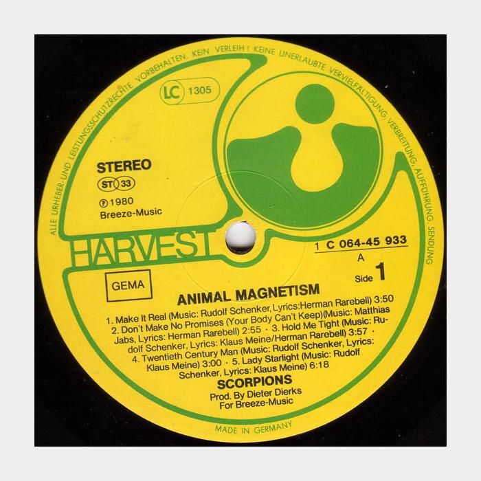 Scorpions - Animal Magnetism (ex+/ex)