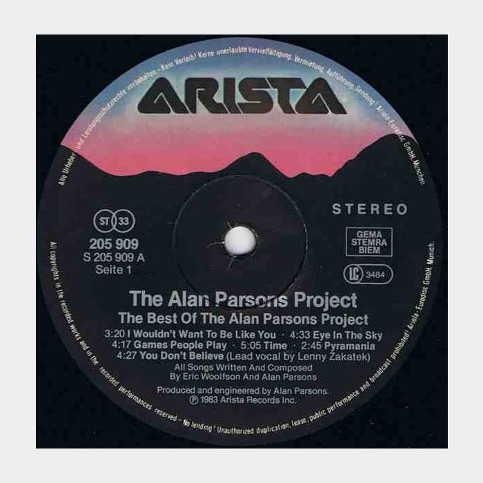 Alan Parsons Project - The Best Of (ex+/ex+)