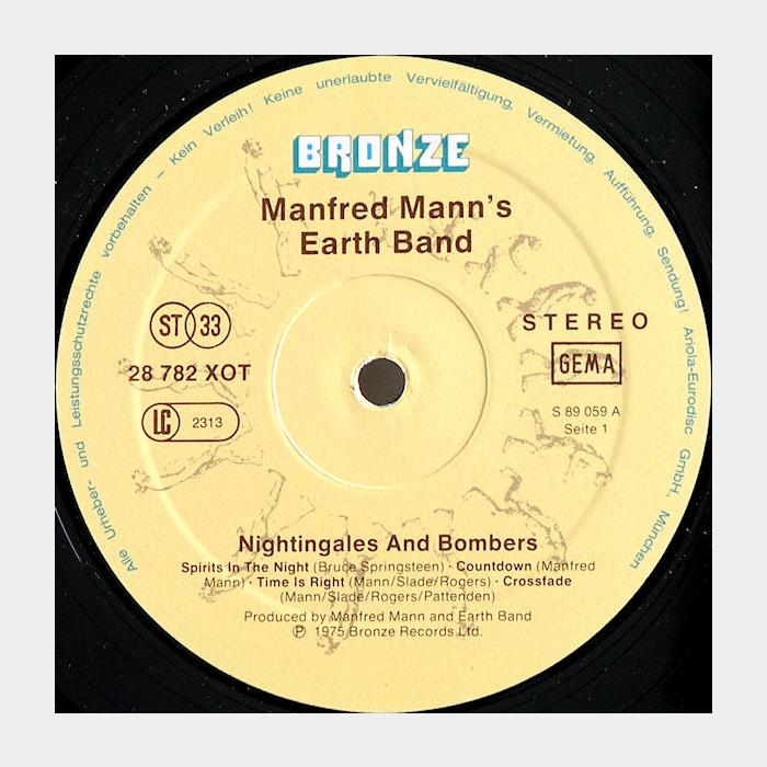 Manfred Mann's Earth Band - Nightingales & Bombers (ex+/ex)