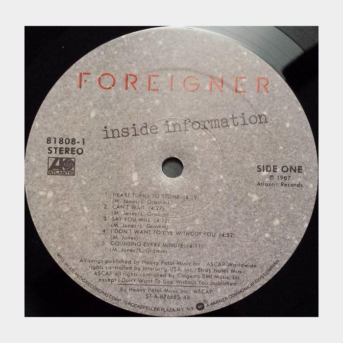 Foreigner - Inside Information (ex+/ex)
