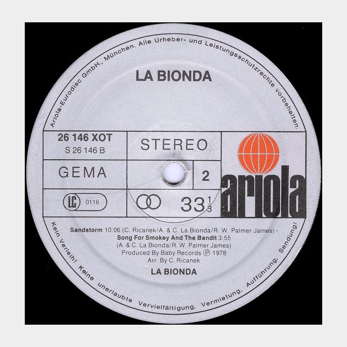 La Bionda - La Bionda (ex+/ex-)