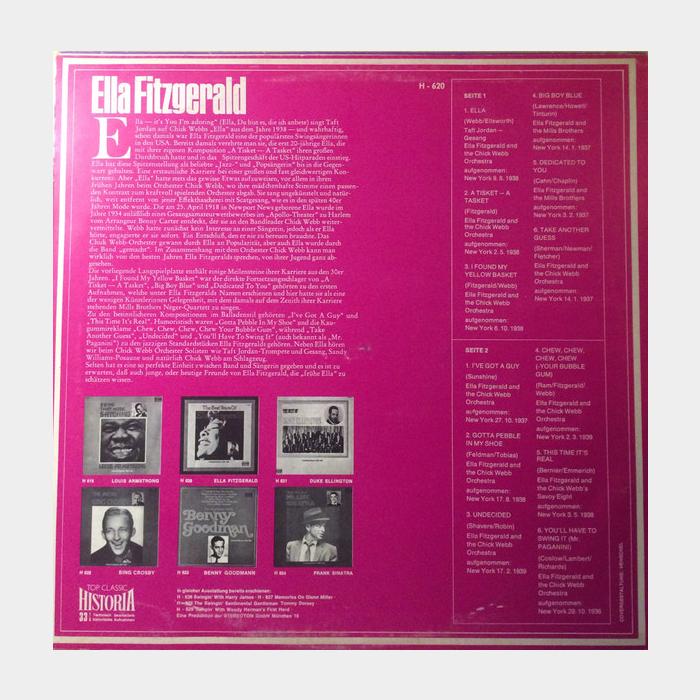 Ella Fitzgerald - The Best Years Of Ella Fitzgerald (ex+/ex+)