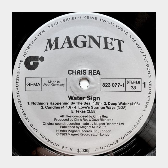 Chris Rea - Water Sign (ex+/ex+)