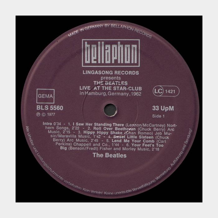 Beatles - Live! At The Star-Club In Hamburg 1962 2LP (ex+/ex-)