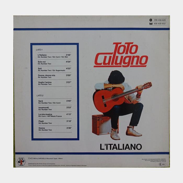 Toto Cutugno - L'Italiano (ex+/ex+)