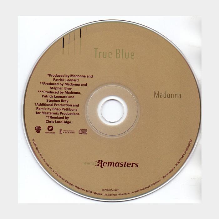 CD Madonna - True Blue (ex+/ex, License, Gold)