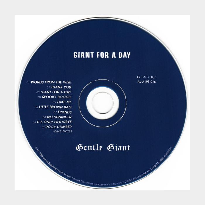 CD Gentle Giant - Giant For A Day!