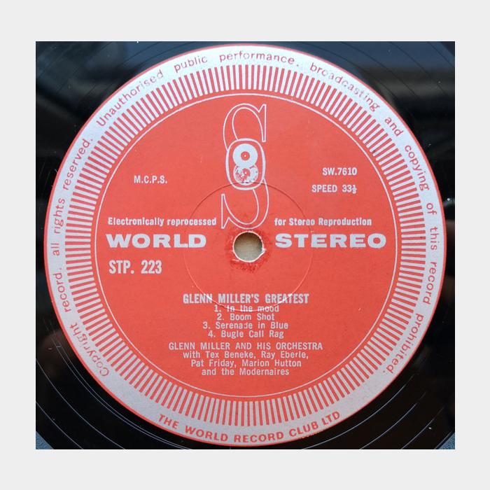 Glenn Miller - Glenn Miller's Greatest (ex+/ex)
