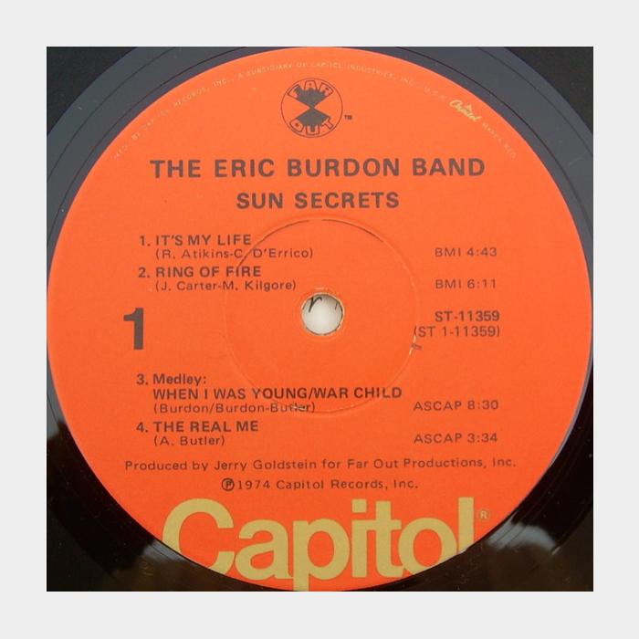 Eric Burdon Band - Sun Secret (ex+/ex+)