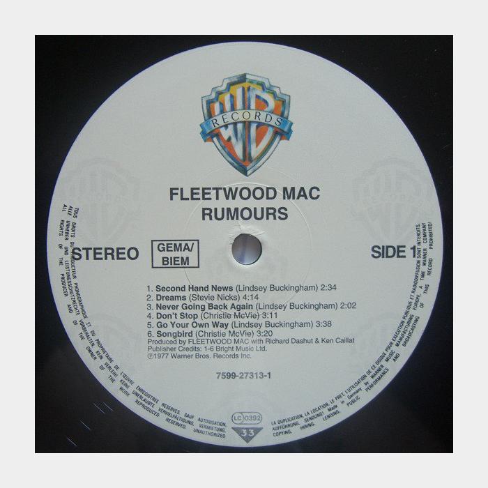 Fleetwood Mac - Rumours (ex+/ex+, 180g)