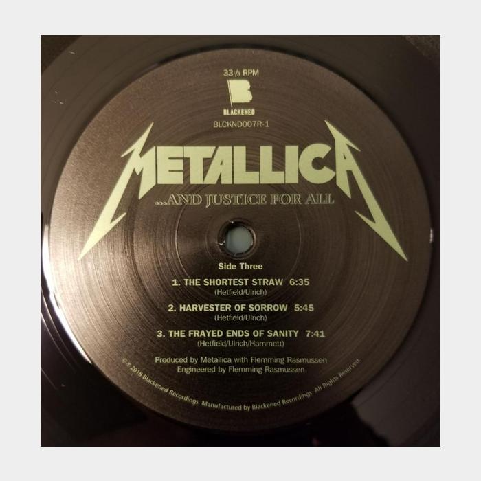 Metallica - ...And Justice For All 2LP (sealed, 180g)