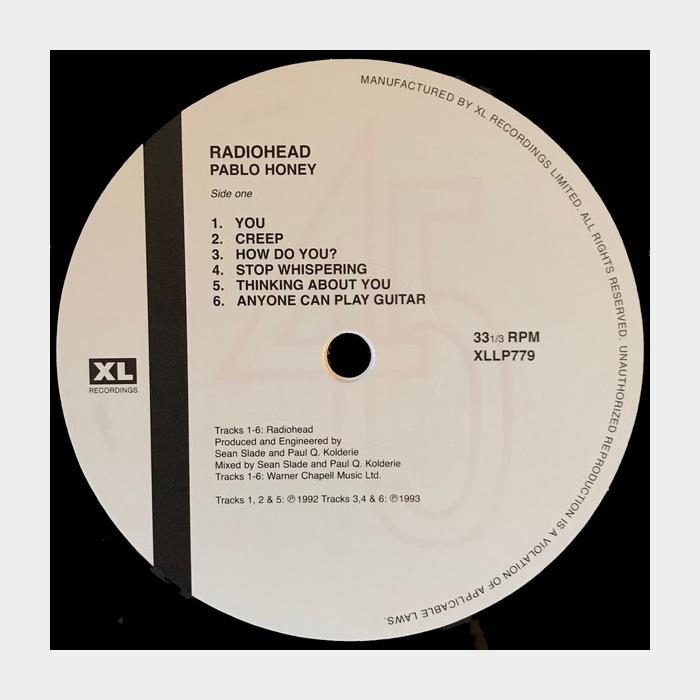 Radiohead - Pablo Honey (sealed, 180g)