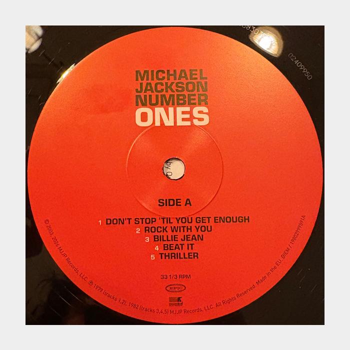 Michael Jackson - Number Ones 2LP (sealed, 180g)