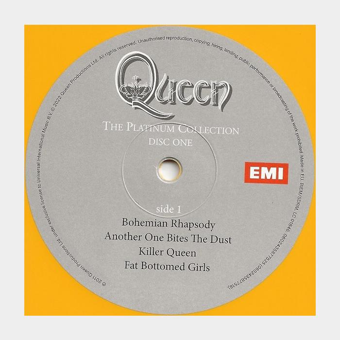 Queen - The Platinum Collection. Disc One (sealed, 180g, Yellow LP)