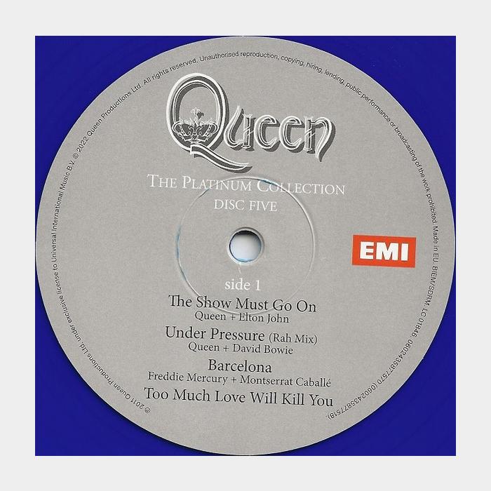 Queen - The Platinum Collection. Disc Fife (sealed, 180g, Blue LP)