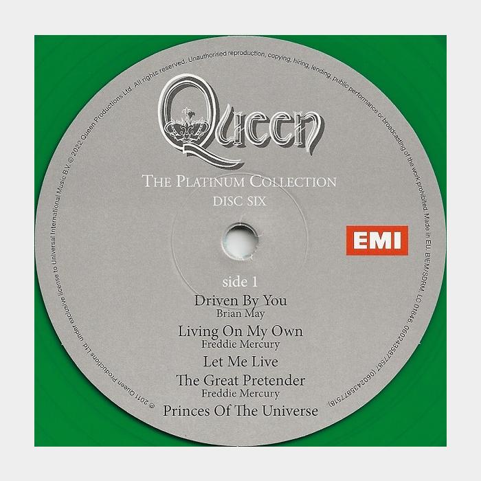 Queen - The Platinum Collection. Disc Six (sealed, 180g, Green LP)