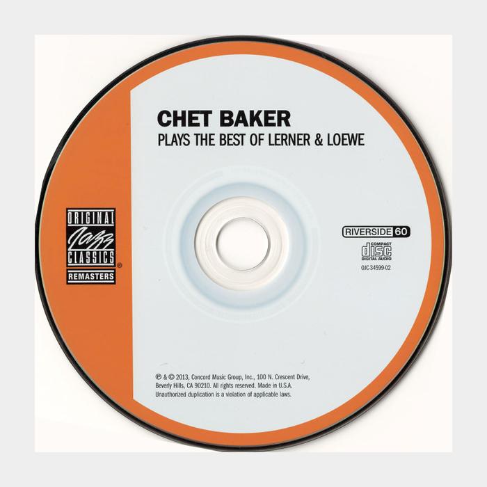 CD Chet Baker - Plays The Best Of Lerner & Loewe