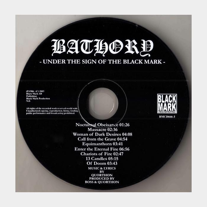 CD Bathory - Under The Sign Of The Black Mark