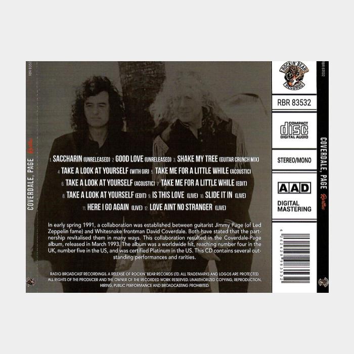 CD David Coverdale / Jimmy Page - Rarities