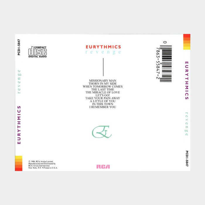 CD Eurythmics - Revenge