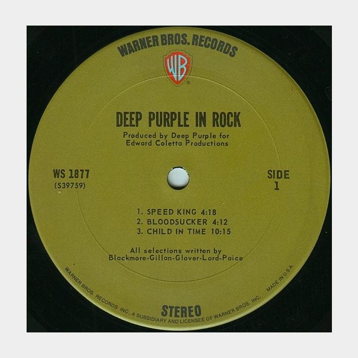 Deep Purple - In Rock (ex+/ex-, Green Label, ORIGINAL)