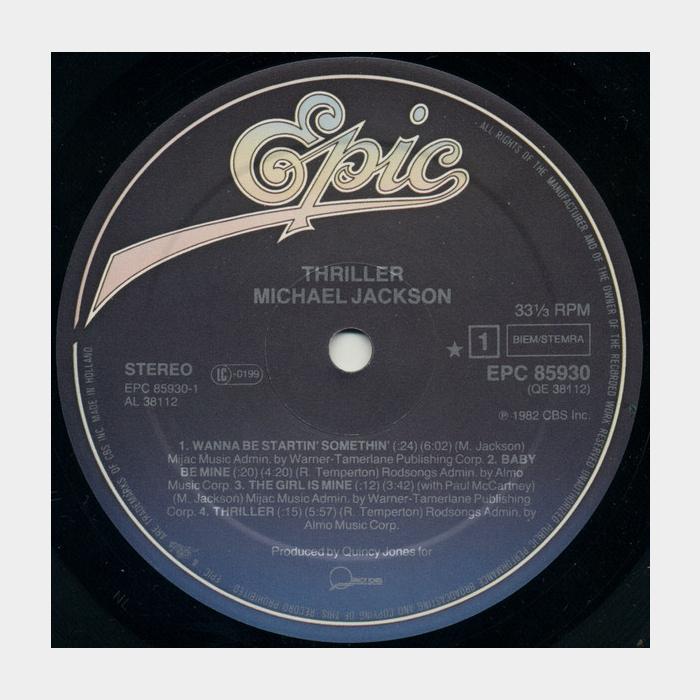 Michael Jackson - Thriller (ex+/ex+)